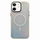 For iPhone 11 Laser Metal Lens Protection Frame MagSafe Phone Case(Black) - 1