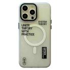 For iPhone 15 Pro Frosted Metal Lens Protection Frame MagSafe Phone Case(SYSTEM) - 1