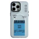 For iPhone 14 Pro Frosted Metal Lens Protection Frame MagSafe Phone Case(Blue Label) - 1