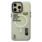 For iPhone 14 Pro Max Frosted Metal Lens Protection Frame MagSafe Phone Case(SYSTEM) - 1