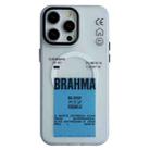 For iPhone 14 Pro Max Frosted Metal Lens Protection Frame MagSafe Phone Case(Blue Label) - 1