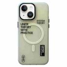 For iPhone 13 Frosted Metal Lens Protection Frame MagSafe Phone Case(SYSTEM) - 1