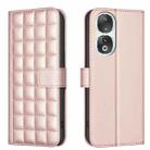 For Honor 90 5G Square Texture Leather Phone Case(Rose Gold) - 1