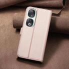 For Honor 90 5G Square Texture Leather Phone Case(Rose Gold) - 3