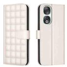 For Honor 90 5G Square Texture Leather Phone Case(Beige) - 1