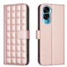 For Honor 90 Lite / X50i Square Texture Leather Phone Case(Rose Gold) - 1