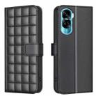 For Honor 90 Lite / X50i Square Texture Leather Phone Case(Black) - 1