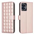 For Honor 100 Square Texture Leather Phone Case(Rose Gold) - 1