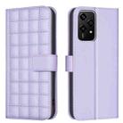 For Honor 200 Lite Global Square Texture Leather Phone Case(Purple) - 1