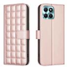 For Honor X6a Square Texture Leather Phone Case(Rose Gold) - 1