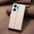 For Honor X7a Square Texture Leather Phone Case(Rose Gold) - 3