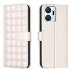 For Honor X7a Square Texture Leather Phone Case(Beige) - 1