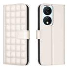 For Honor X7b Square Texture Leather Phone Case(Beige) - 1