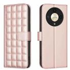 For Honor X9b / Magic6 Lite Square Texture Leather Phone Case(Rose Gold) - 1