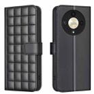 For Honor X9b / Magic6 Lite Square Texture Leather Phone Case(Black) - 1