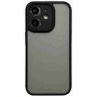 For iPhone 12 TPU Hybrid PC Phone Case(Black) - 1