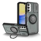 For Samsung Galaxy A15 Sliding Camshield TPU Hybrid PC Magnetic Holder Phone Case(Grey) - 1