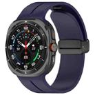 For Samsung Galaxy Watch Ultra 47mm Magnetic Folding Buckle Silicone Watch Band(Midnight Blue) - 1