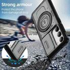 For Samsung Galaxy S23 5G Sliding Camshield TPU Hybrid PC Magnetic Holder Phone Case(Grey) - 2
