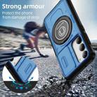 For Samsung Galaxy S23 5G Sliding Camshield TPU Hybrid PC Magnetic Holder Phone Case(Sky Blue) - 2