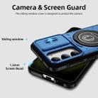 For Samsung Galaxy S23 5G Sliding Camshield TPU Hybrid PC Magnetic Holder Phone Case(Sky Blue) - 3