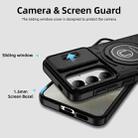For Samsung Galaxy S24 5G Sliding Camshield TPU Hybrid PC Magnetic Holder Phone Case(Black) - 3