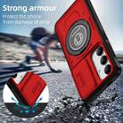 For Samsung Galaxy S24 5G Sliding Camshield TPU Hybrid PC Magnetic Holder Phone Case(Red) - 2