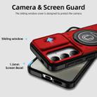 For Samsung Galaxy S24 5G Sliding Camshield TPU Hybrid PC Magnetic Holder Phone Case(Red) - 3