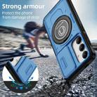 For Samsung Galaxy S24 5G Sliding Camshield TPU Hybrid PC Magnetic Holder Phone Case(Sky Blue) - 2