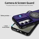 For Samsung Galaxy S24 5G Sliding Camshield TPU Hybrid PC Magnetic Holder Phone Case(Purple) - 3