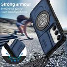 For Samsung Galaxy S24+ 5G Sliding Camshield TPU Hybrid PC Magnetic Holder Phone Case(Dark Blue) - 2