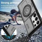 For Samsung Galaxy S24 Ultra 5G Sliding Camshield TPU Hybrid PC Magnetic Holder Phone Case(Grey) - 2