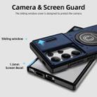 For Samsung Galaxy S24 Ultra 5G TPU Hybrid PC Magnetic Holder Phone Case(Dark Blue) - 3