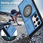 For Samsung Galaxy S23 Ultra 5G Sliding Camshield TPU Hybrid PC Magnetic Holder Phone Case(Sky Blue) - 2