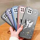 For OPPO F17 Plated Gradient Glitter Butterfly Holder TPU Phone Case(Silver) - 2