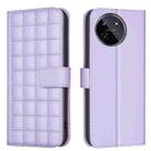 For Realme 11 4G Global Square Texture Leather Phone Case(Purple) - 1