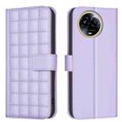 For Realme 11 5G Global / 11X Square Texture Leather Phone Case(Purple) - 1