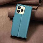 For Realme C53 Square Texture Leather Phone Case(Green) - 3