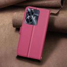 For Realme C55 Square Texture Leather Phone Case(Red) - 3