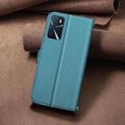 For OPPO A16 / A16s / A54s / A55 / A54 Square Texture Leather Phone Case(Green) - 3