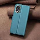 For OPPO A38 4G / A18 4G Square Texture Leather Phone Case(Green) - 3