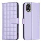 For OPPO A38 4G / A18 4G Square Texture Leather Phone Case(Purple) - 1