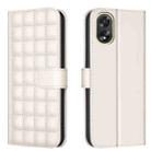 For OPPO A38 4G / A18 4G Square Texture Leather Phone Case(Beige) - 1
