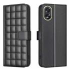 For OPPO A38 4G / A18 4G Square Texture Leather Phone Case(Black) - 1