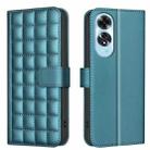 For OPPO A60 4G Square Texture Leather Phone Case(Green) - 1