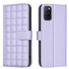 For OPPO A72 / A52 / A92 Square Texture Leather Phone Case(Purple) - 1