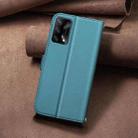 For OPPO A74 4G / F19 4G Square Texture Leather Phone Case(Green) - 3