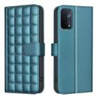 For OPPO A74 5G / A93 5G / A54 5G Square Texture Leather Phone Case(Green) - 1