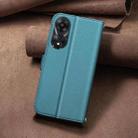 For OPPO A78 5G Square Texture Leather Phone Case(Green) - 3
