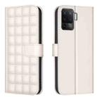 For OPPO A94 4G / Reno5 F / F19 Pro Square Texture Leather Phone Case(Beige) - 1